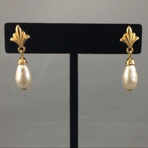 Gatsby Pearl Faux Earrings